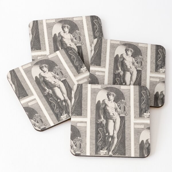Item preview, Nude Apollo with Lyre in Niche designed and sold by artofuniverse.