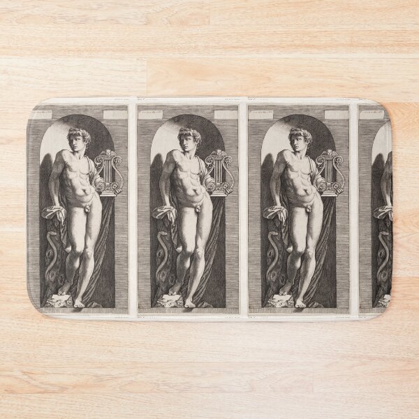 Item preview, Nude Apollo with Lyre in Niche designed and sold by artofuniverse.