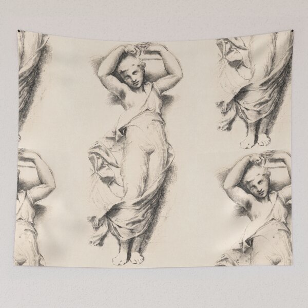 Item preview, Draped Classical Female Figure Study designed and sold by artofuniverse.