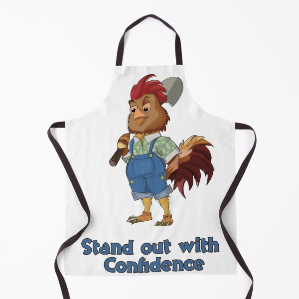 Item preview, Retro Rooster Farmer Cartoon "Stand Out with Confidence designed and sold by retrotoonz.