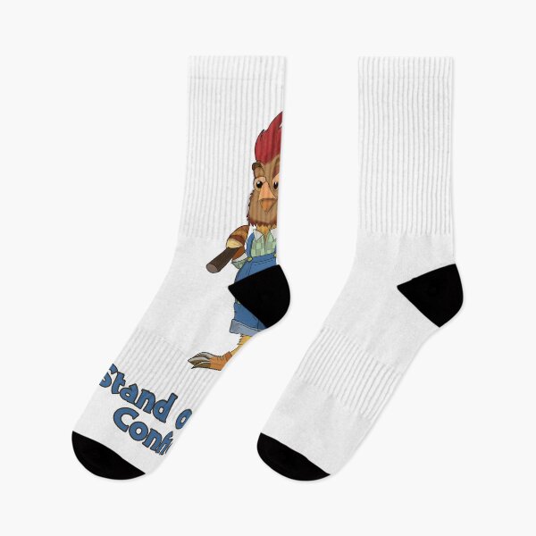 Item preview, Retro Rooster Farmer Cartoon "Stand Out with Confidence designed and sold by retrotoonz.