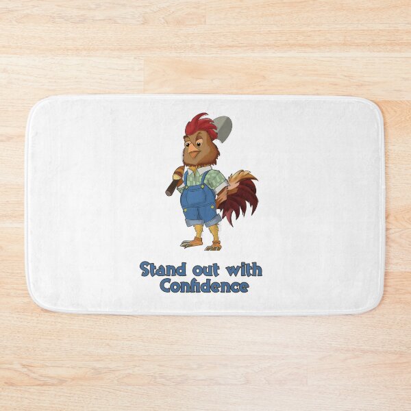 Item preview, Retro Rooster Farmer Cartoon "Stand Out with Confidence designed and sold by retrotoonz.