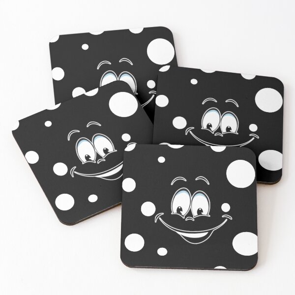 Item preview, Giggle goofy emoji face with polka dots designed and sold by MoonHoneybyImani.