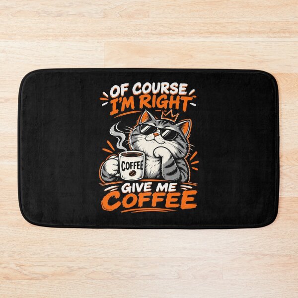 Item preview, Of Course I’m Right Give Me Coffee T-Shirt – Funny Coffee Lover Graphic Tee designed and sold by Artimax-Studio.