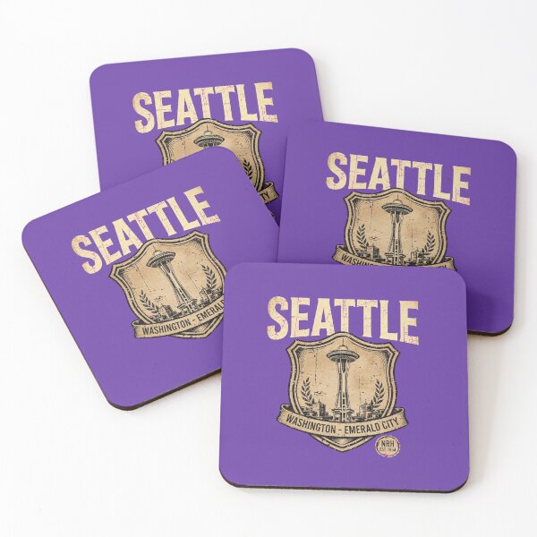Item preview, Seattle Washington Emerald City Vintage Shield designed and sold by Normandy Road Heritage.