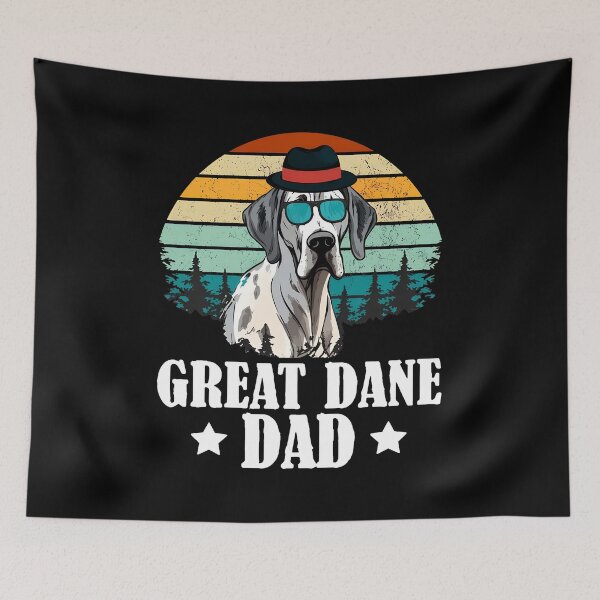 Item preview, Great Dane Dad Retro Sunset Dog Vintage Style designed and sold by GiaoCalonas.