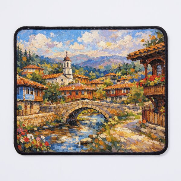 Item preview, A painting of Koprivshtitsa, Bulgaria – A Beautiful City in Europe. designed and sold by GalleryKauffeld.