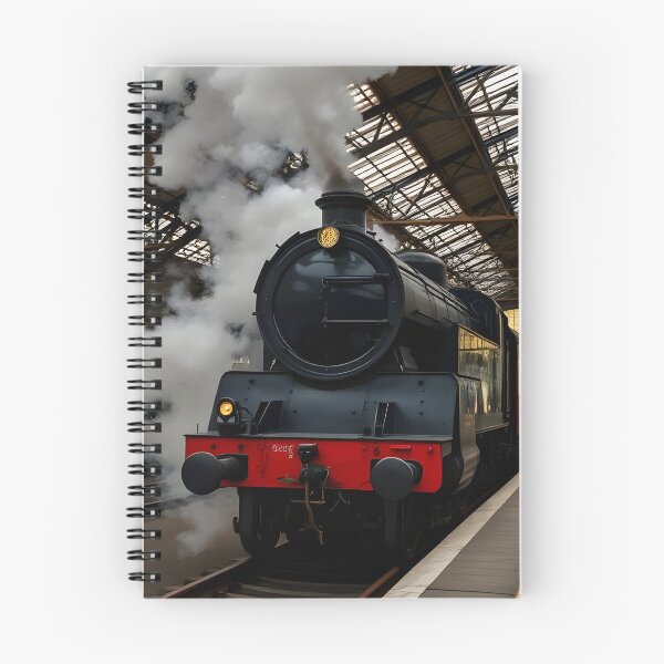 Item preview, A painting of a steam train.  designed and sold by oldMastersofart.