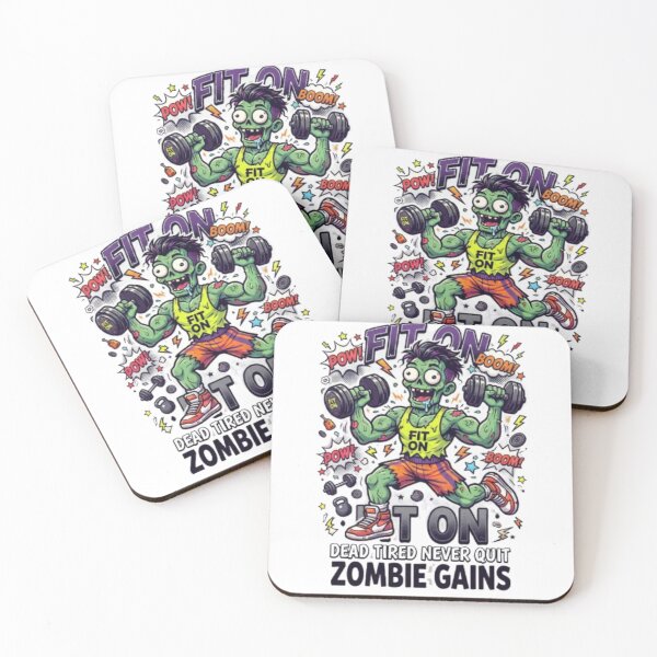 Item preview, FIT ON FUNNY ZOMBIE TRAINER – Horror Fitness Gym Workout T-Shirt designed and sold by Fit On.