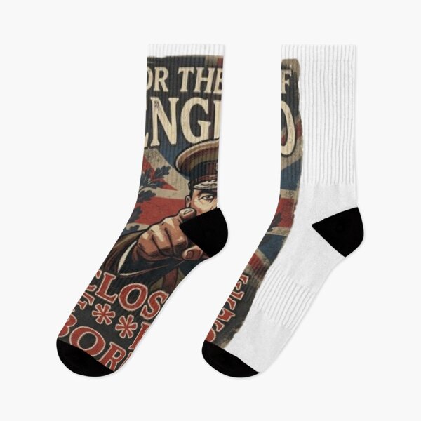 Item preview, For the sake of England Close the F**CKING BORDERS designed and sold by Kirrindy Designs.
