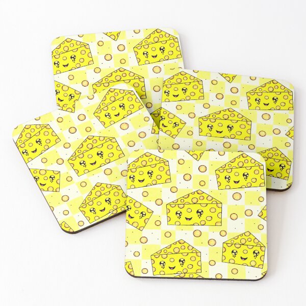 Item preview, Cute Kawaii Cheese Food Pattern Illustration designed and sold by suha-art.