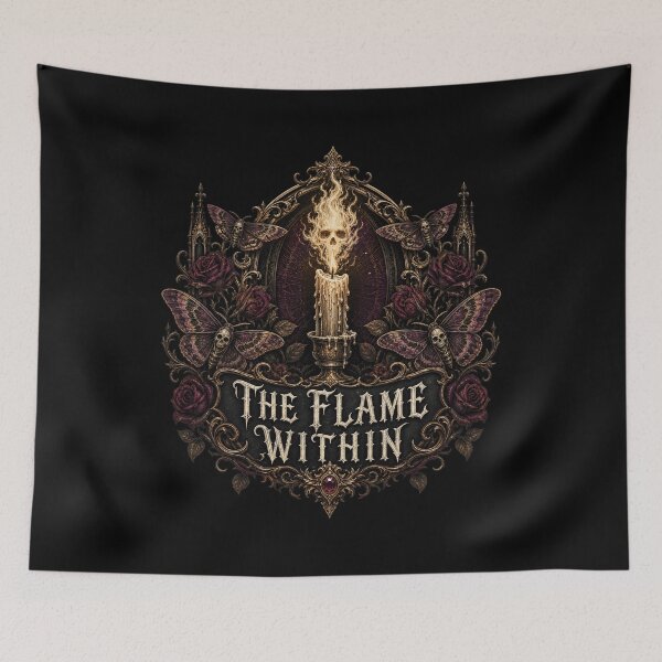 Item preview, The Flame Within – Dark Baroque Fire Gothic Art designed and sold by Uglyandcute.