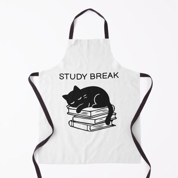 Item preview, STUDY BREAK Funny Black Cat Sticker designed and sold by FUEGO & NOX.