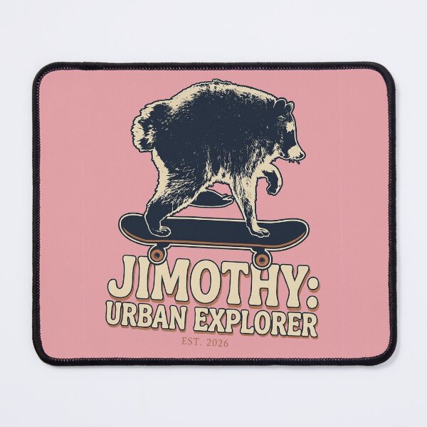 Item preview, Jimothy Urban Explorer Skateboarding Raccoon designed and sold by TshirtInk.