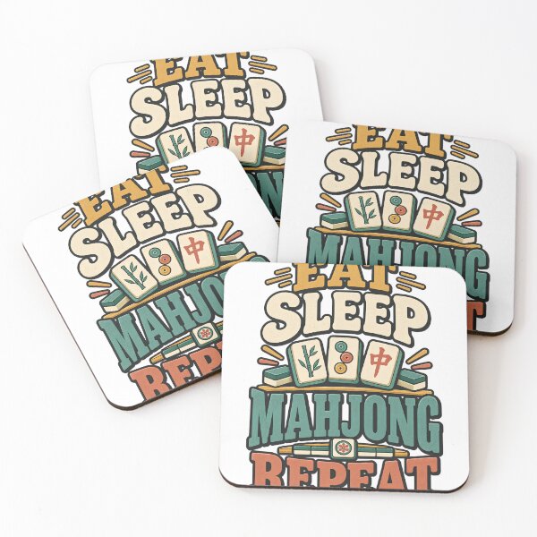 Item preview, Funny Mahjong Player , Eat Sleep Mahjong Repeat, Chinese Tile Game Players Gift, Mahjong Lover Graphic Tee designed and sold by OUICHA.