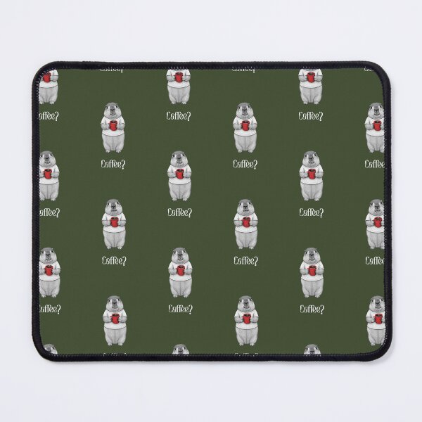 Item preview, Cute Chubby Marmot Coffee Lover Design designed and sold by AppearoStudio.