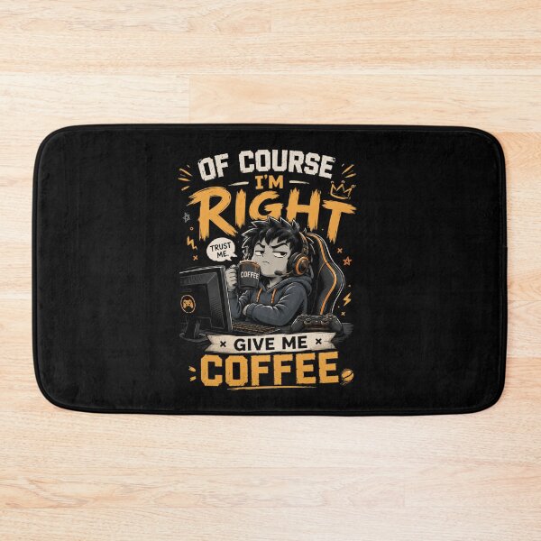 Item preview, Of Course I’m Right Give Me Coffee T-Shirt – Funny Coffee Lover Graphic Tee coffee life designed and sold by Artimax-Studio.