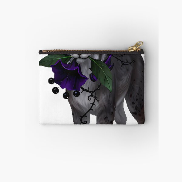 Item preview, Poison Garden Lynx with Nightshade Bloom designed and sold by IllumeInk.