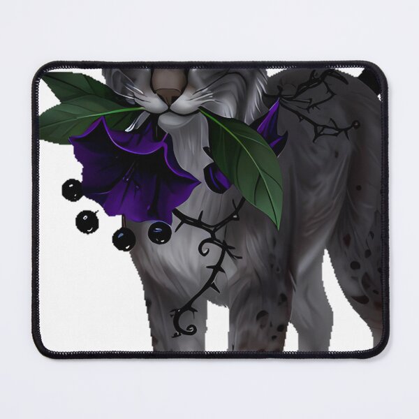 Item preview, Poison Garden Lynx with Nightshade Bloom designed and sold by IllumeInk.