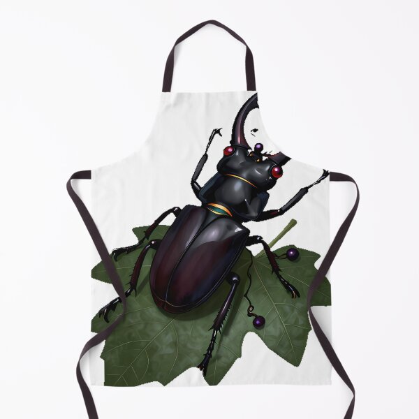 Item preview, Poison Garden Stag Beetle with Belladonna Leaf designed and sold by IllumeInk.