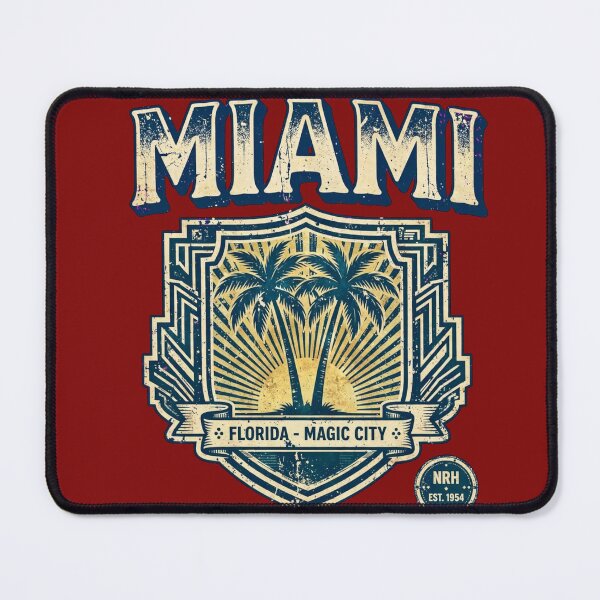 Item preview, Miami Florida Magic City Vintage Shield designed and sold by Normandy Road Heritage.