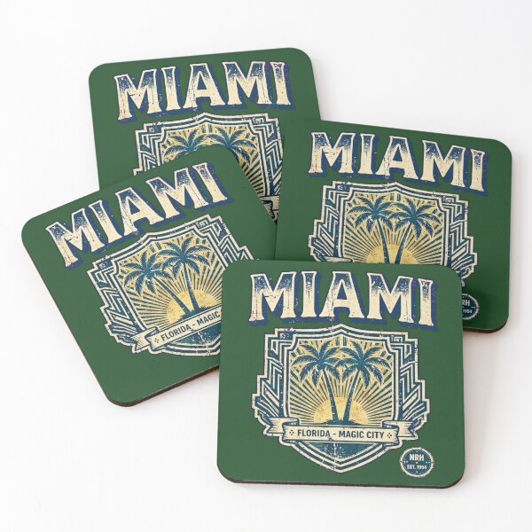 Item preview, Miami Florida Magic City Vintage Shield designed and sold by Normandy Road Heritage™ - Vintage Garage Art.