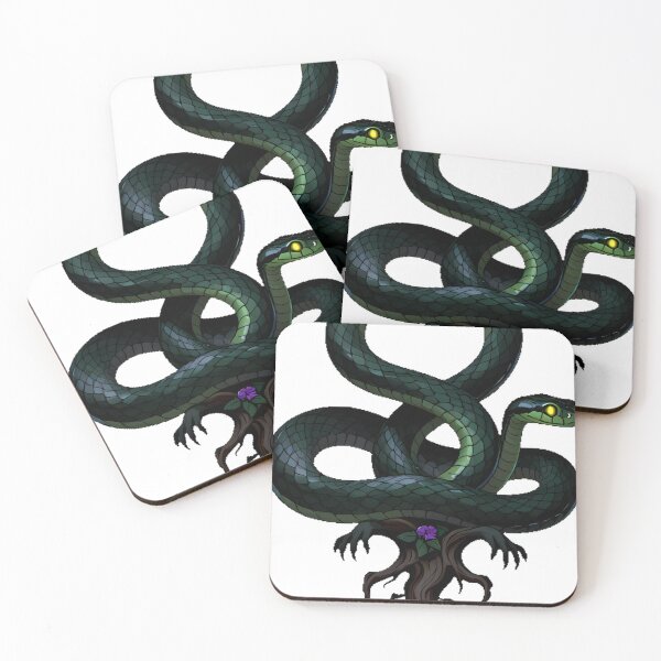 Item preview, Poison Garden Snake Coiled Around Mandrake Root designed and sold by IllumeInk.