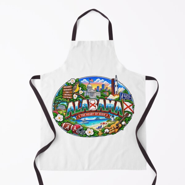 Item preview, Alabama Heart of Dixie Travel Doodle designed and sold by Awarrie.