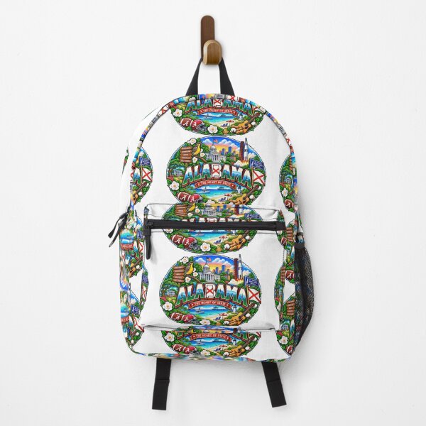 Item preview, Alabama Heart of Dixie Travel Doodle designed and sold by Awarrie.