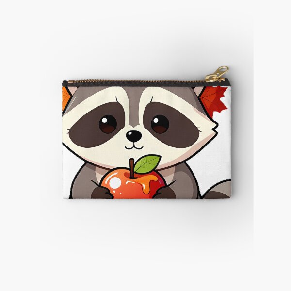 Item preview, Cozy Raccoon with Caramel Apple and Leaf Crown designed and sold by pumsquare.