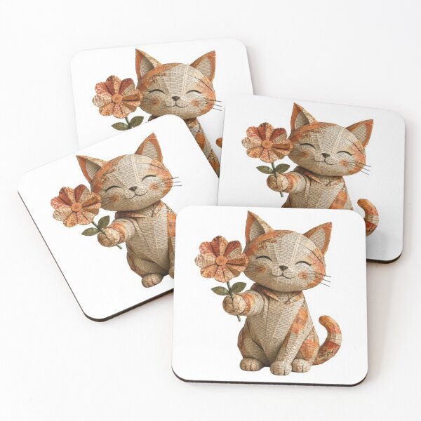 Item preview, Origami Newspaper Cat Holding  designed and sold by Snurly.