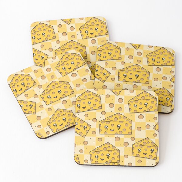 Item preview, Cute Kawaii Cheese Food Pattern Illustration designed and sold by suha-art.