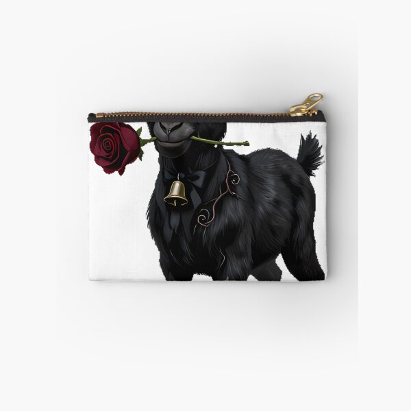 Item preview, Poison Garden Black Goat with Thorny Rose designed and sold by IllumeInk.