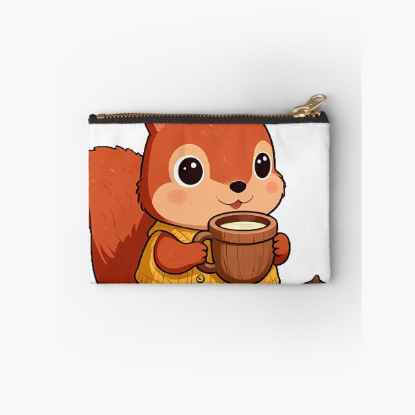 Item preview, Cozy Squirrel with Acorn Mug and Knitted Vest designed and sold by pumsquare.