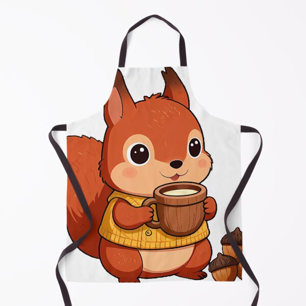Item preview, Cozy Squirrel with Acorn Mug and Knitted Vest designed and sold by pumsquare.