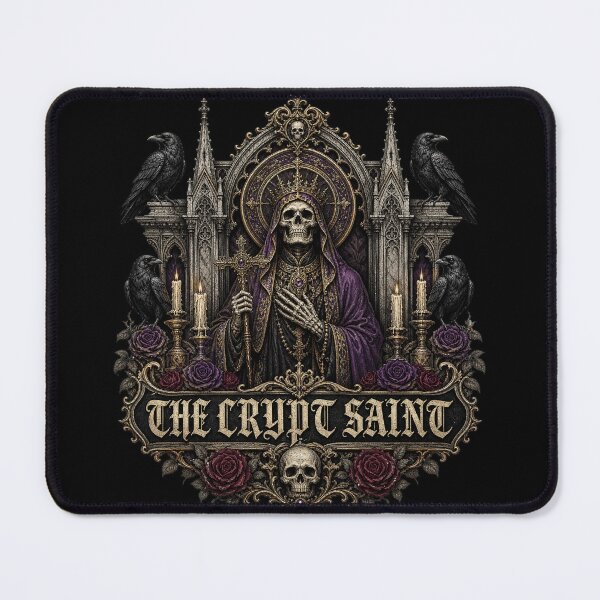 Item preview, HALLOWEEN The Crypt Saint – Dark Cathedral Gothic Art designed and sold by Uglyandcute.