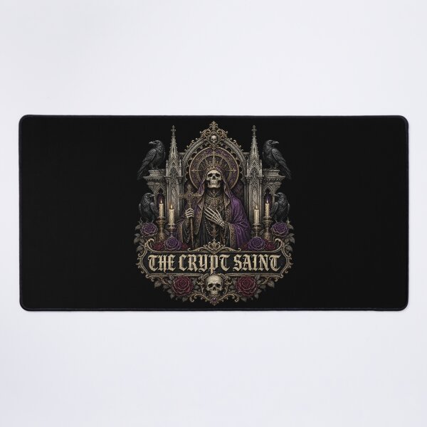 Item preview, HALLOWEEN The Crypt Saint – Dark Cathedral Gothic Art designed and sold by Uglyandcute.