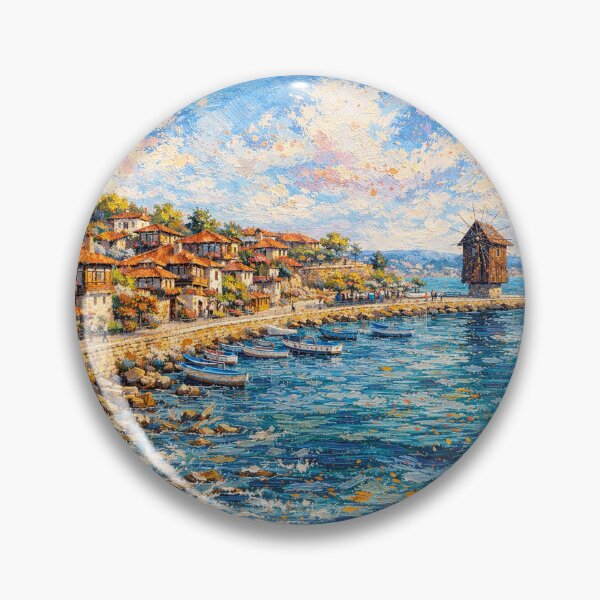 Item preview, A painting of Nesebar, Bulgaria – A Beautiful City in Europe. designed and sold by GalleryKauffeld.