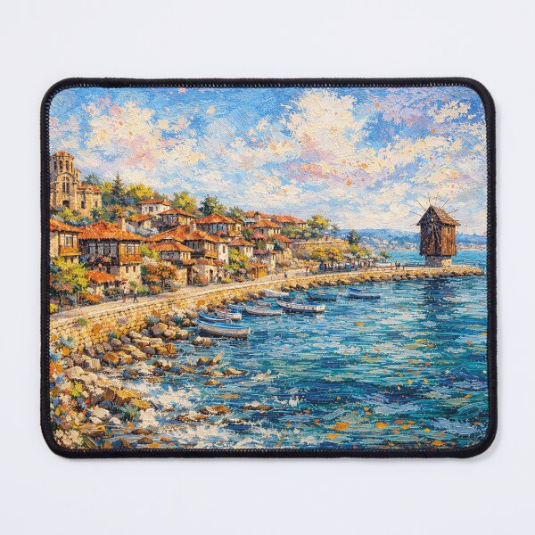 Item preview, A painting of Nesebar, Bulgaria – A Beautiful City in Europe. designed and sold by GalleryKauffeld.