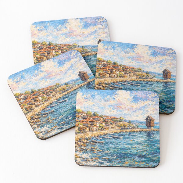 Item preview, A painting of Nesebar, Bulgaria – A Beautiful City in Europe. designed and sold by GalleryKauffeld.