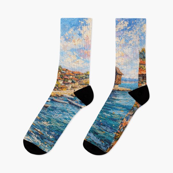 Item preview, A painting of Nesebar, Bulgaria – A Beautiful City in Europe. designed and sold by GalleryKauffeld.