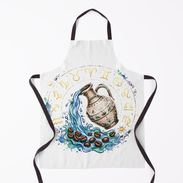 Item preview, Aquarius Watercolor Urn Coffee Zodiac designed and sold by Zodiac Celestial Art.