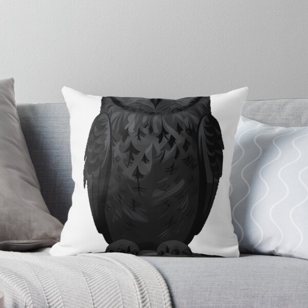 Item preview, Poison Garden Owl with Hemlock Bouquet designed and sold by IllumeInk.
