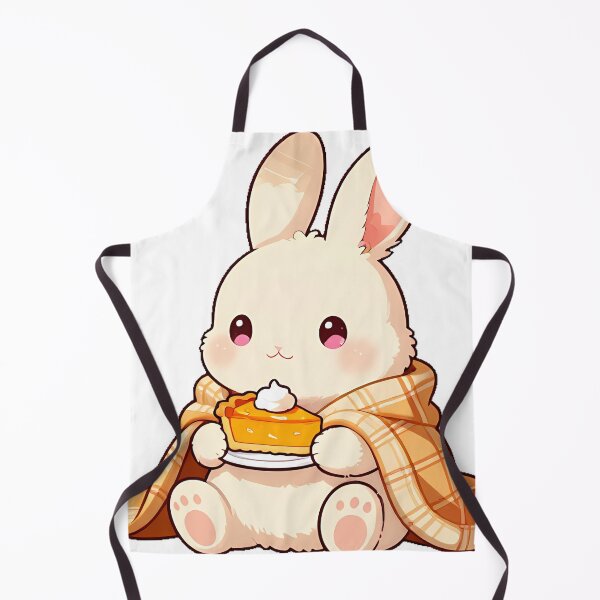 Item preview, Cozy Bunny with Pumpkin Pie Slice and Flannel designed and sold by pumsquare.
