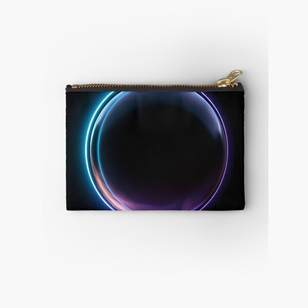 Item preview, Abstract Geometric Circle Neon Ring Dark Minimal designed and sold by FrostyFrisby.