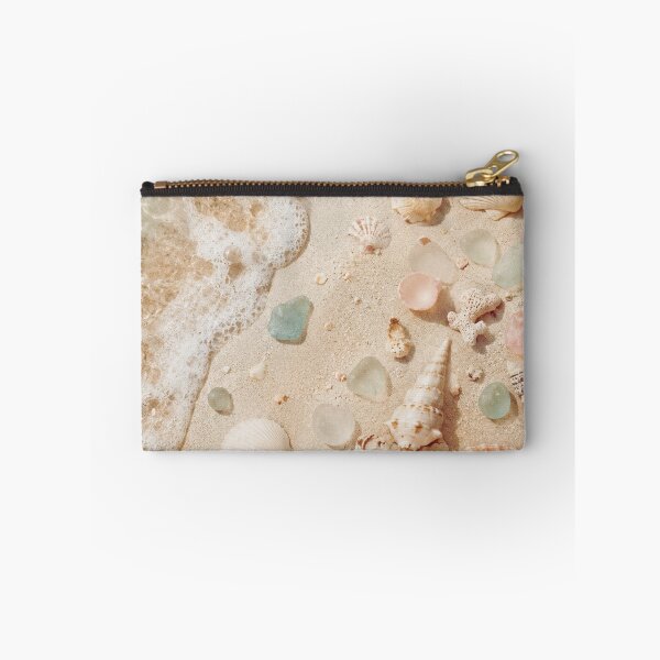 Item preview, Sea Glass Shore – Dreamy Beach Shells & Sea Glass Wave Art Print – Coastal Wall Decor designed and sold by @SHINTOSARTSTORE.