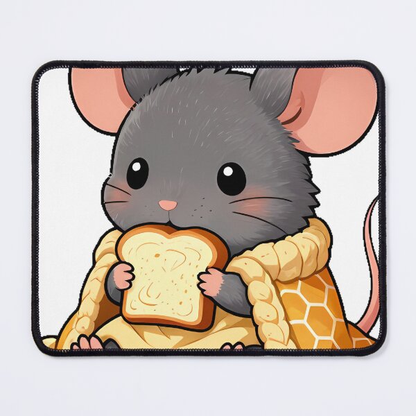 Item preview, Cozy Mouse with Sunflower Seed Bread and Blanket designed and sold by pumsquare.