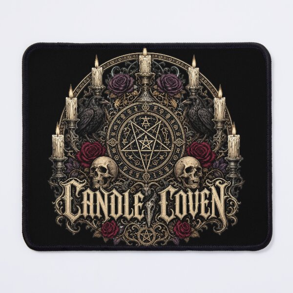 Item preview, HALLOWEEN Candle Coven – Witchy Gothic Candle Art designed and sold by Uglyandcute.
