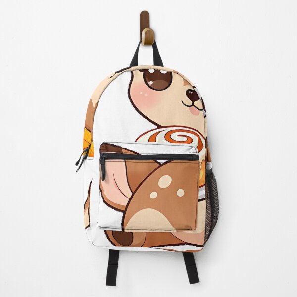 Item preview, Cozy Fawn with Cinnamon Roll and Leaf Bow designed and sold by pumsquare.