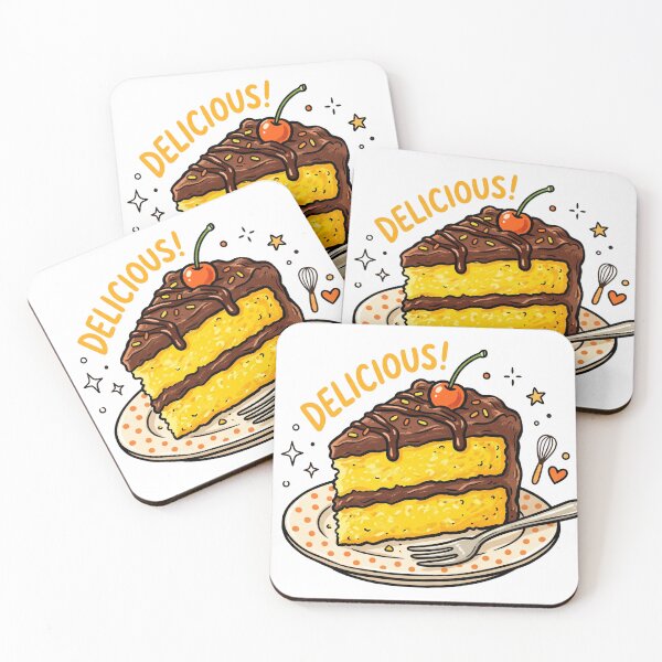 Item preview, Retro Yellow Cake Slice Vintage Baking Lover Graphic designed and sold by spectomine.